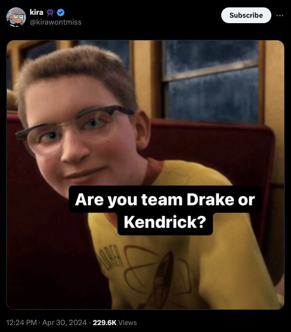 sicko mode or mo bamba - kira Subscribe Are you team Drake or Kendrick? Views
